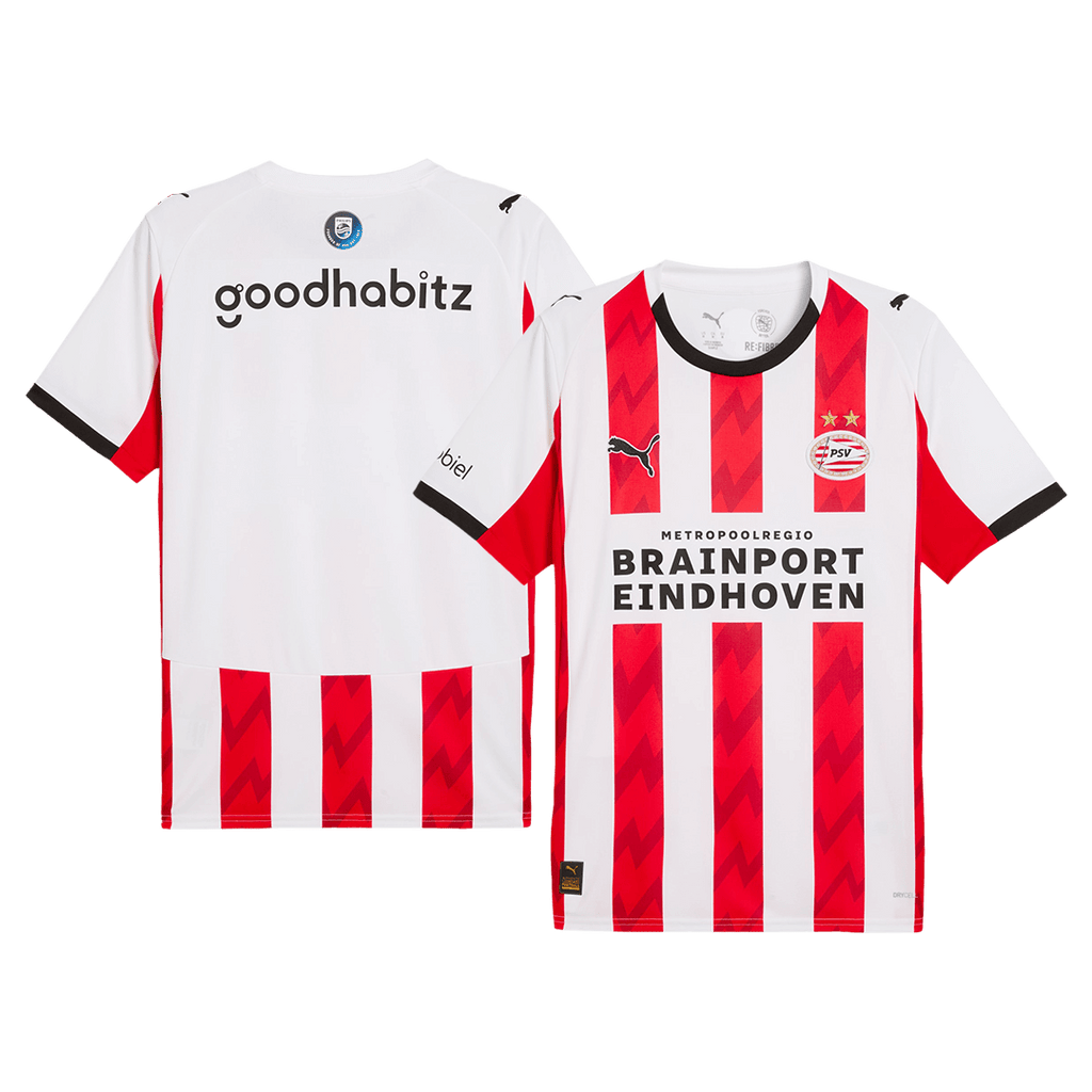Kits de fútbol PSV Eindhoven Camiseta de fútbol local 25/26 Rojo y blanco