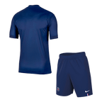 Kits de fútbol: Camiseta de fútbol local del PSG (camiseta y pantalones cortos) 2025/26, azul marino
