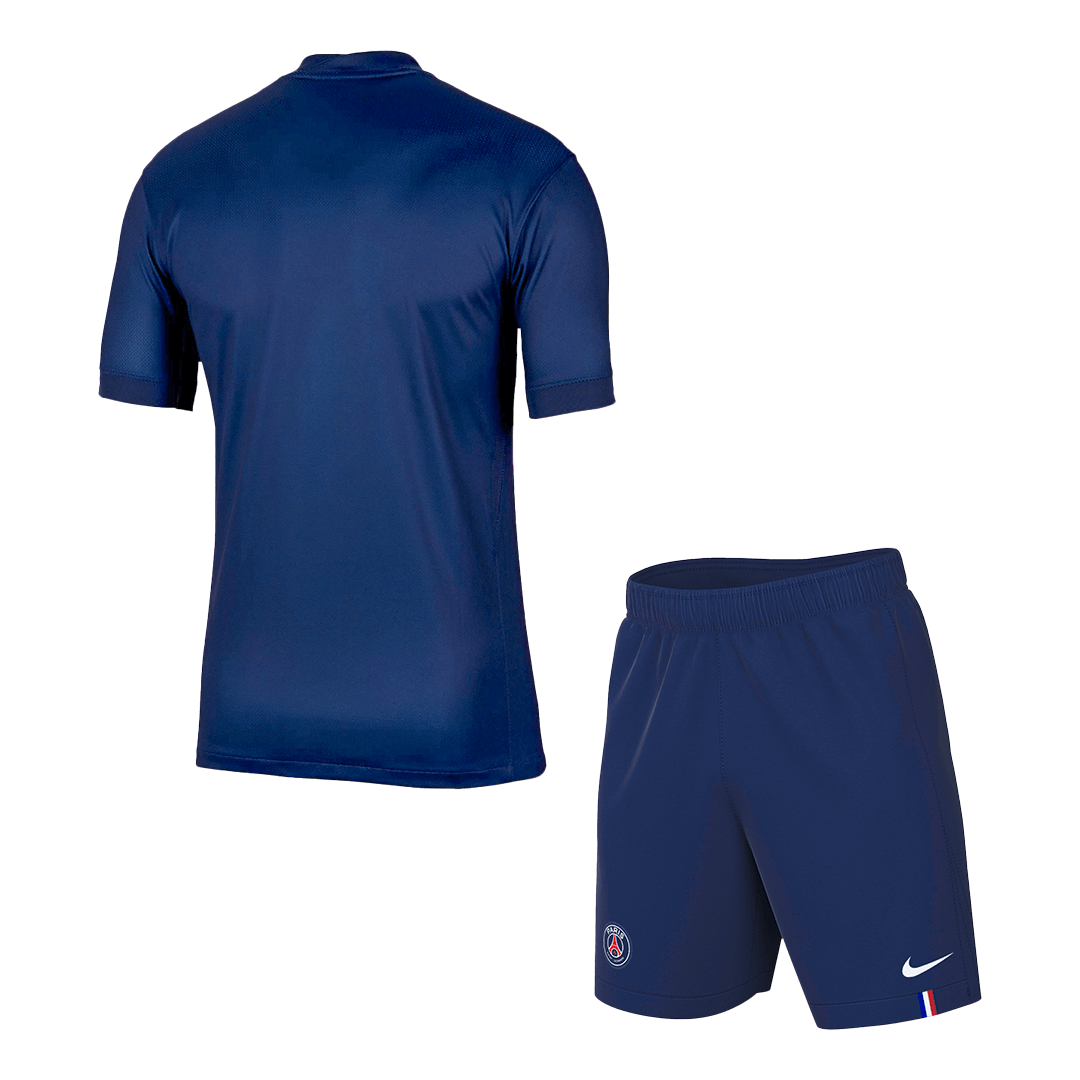 Kits de fútbol: Camiseta de fútbol local del PSG (camiseta y pantalones cortos) 2025/26, azul marino