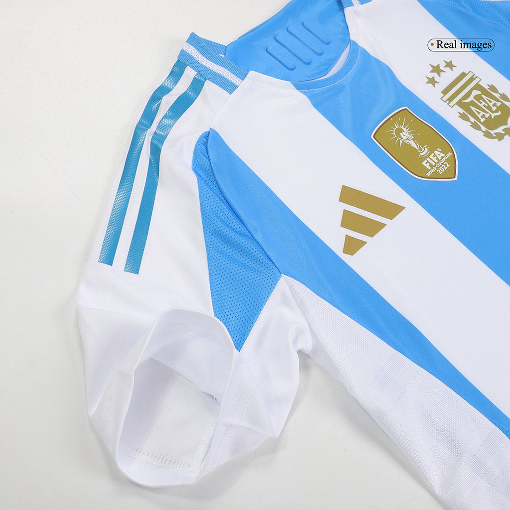 Soccer Kits Authentic MESSI #10 Argentina Home Soccer Jersey Copa America 2024
