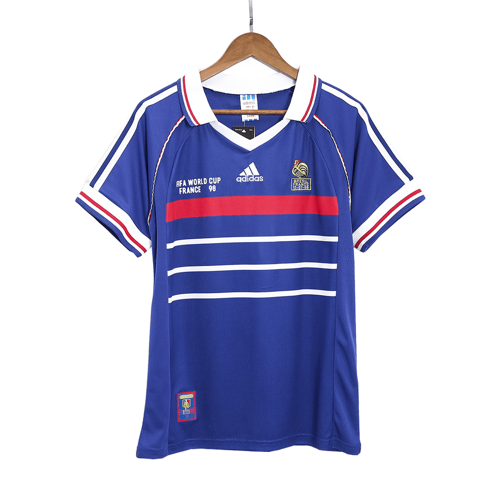 Camiseta de fútbol retro de la Copa Mundial de Francia 1998 (primera equipación) 