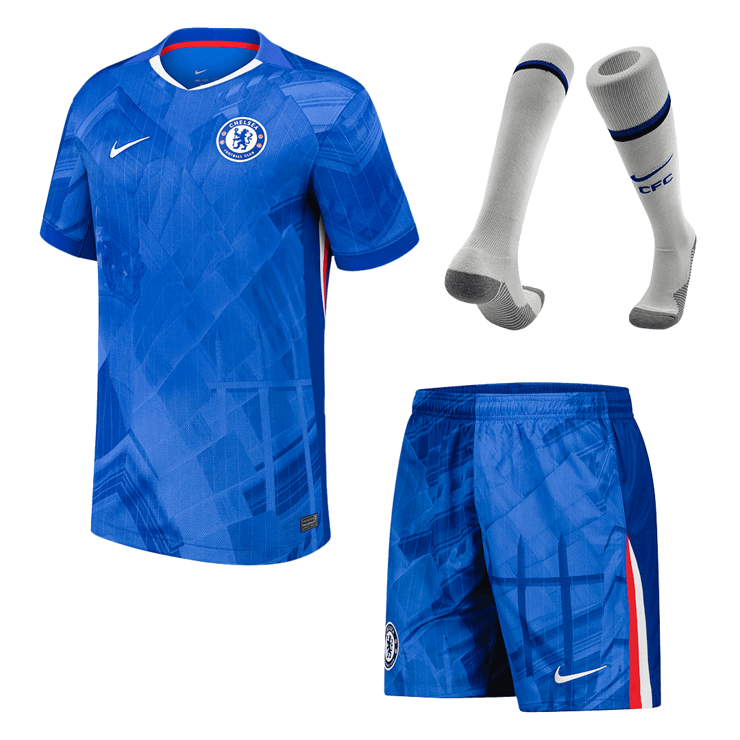 Soccer Kits Chelsea Home Soccer Jersey Kit(Jersey+Shorts+Socks) 2025/26 Blue