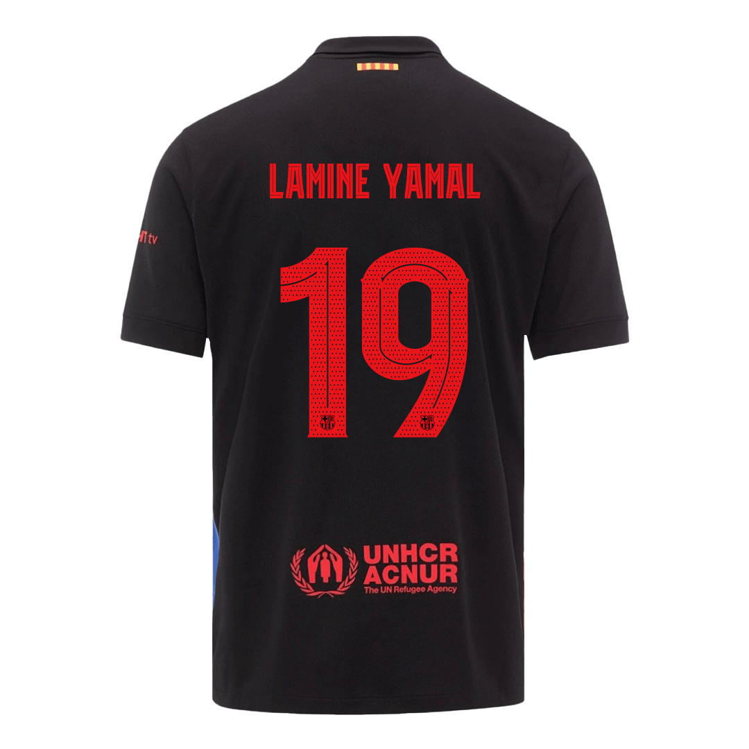 Maillot de football extérieur Barcelone LAMINE YAMAL #19 2024/25 - UCL