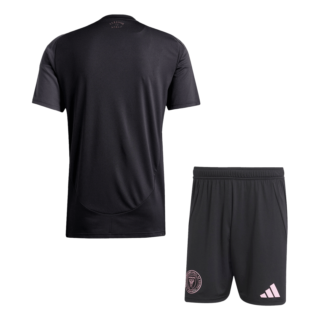 Maillot de football Inter Miami Extérieur (Maillot + Short) 2025 Noir et Gris