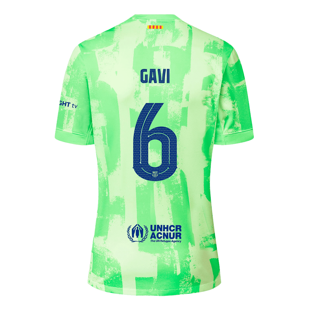 Maillot de football GAVI #6 Barcelona Third Extérieur 2024/25 - UCL