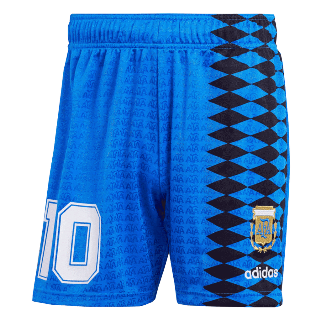 Camiseta de fútbol retro #10 de Argentina (camiseta y pantalones cortos) 1994