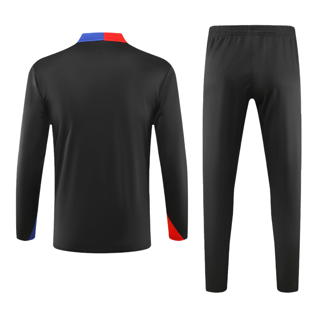 Soccer Kits Barcelona Zipper Sweatshirt Kit(Top+Pants) 2024/25
