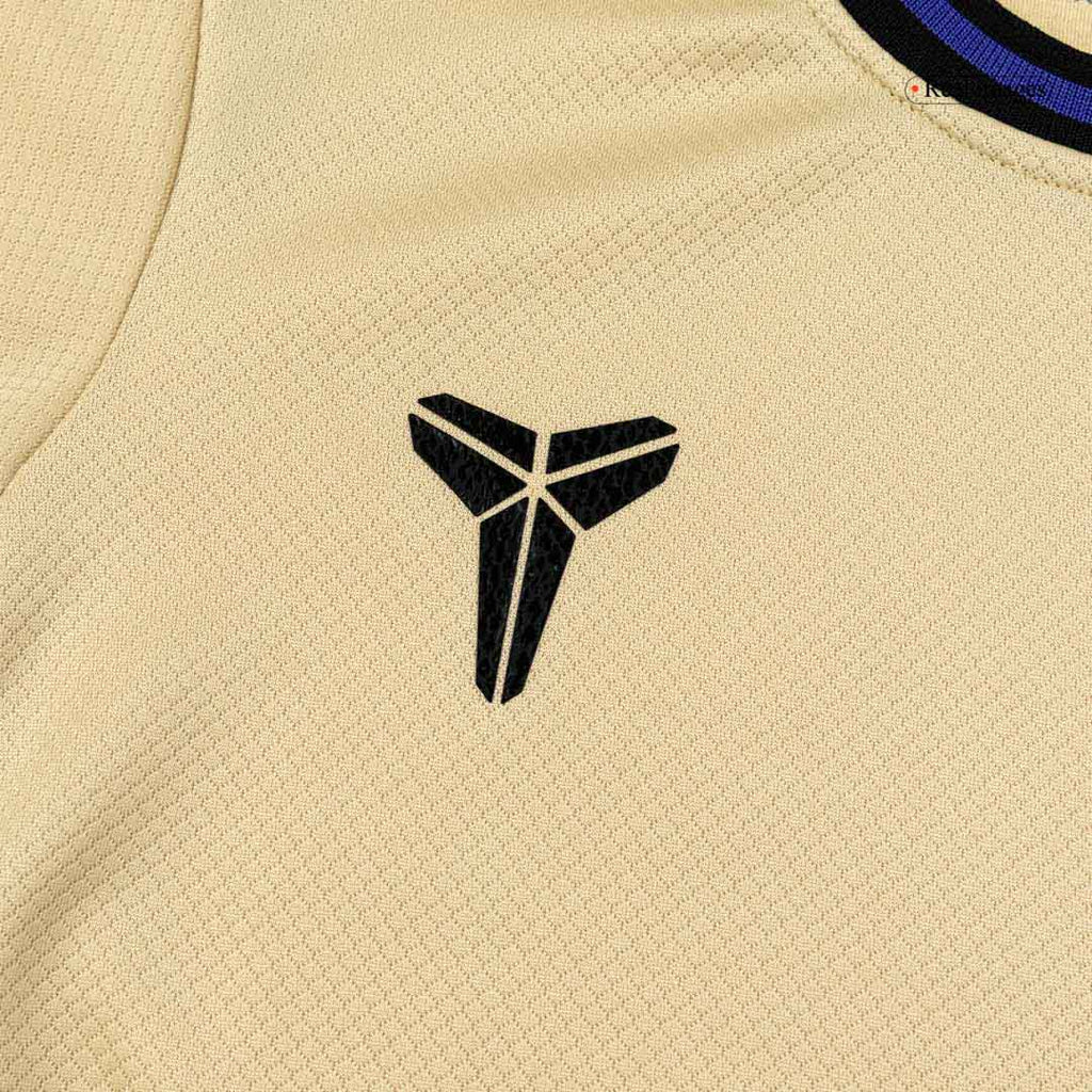 Maillot de football extérieur Barcelone pour enfant (maillot, short, chaussettes) 2025/26 jaune et noir