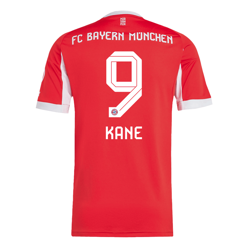 Maillot de football KANE #9 Bayern Munich Domicile 2025/26 Rouge