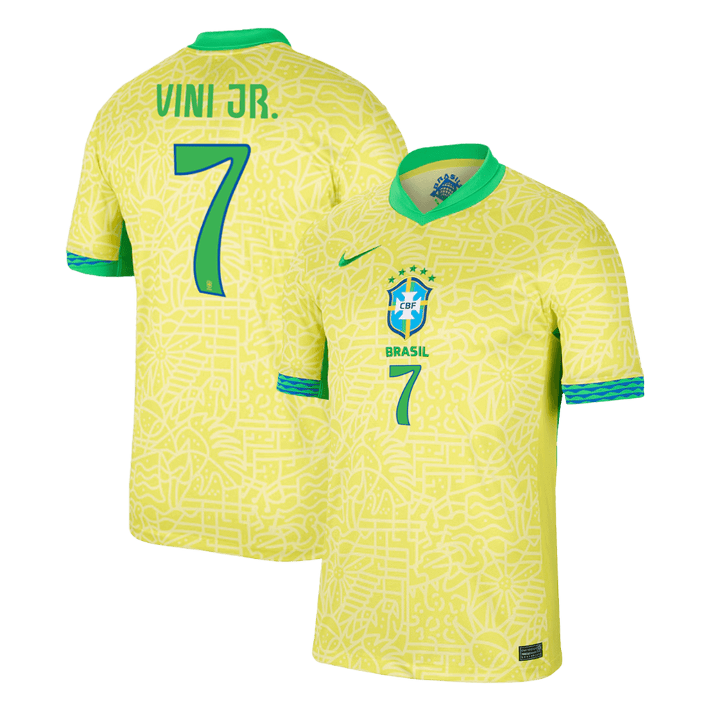 Kits de fútbol VINI JR. #7 Brasil Camiseta de fútbol local Copa América 2024 