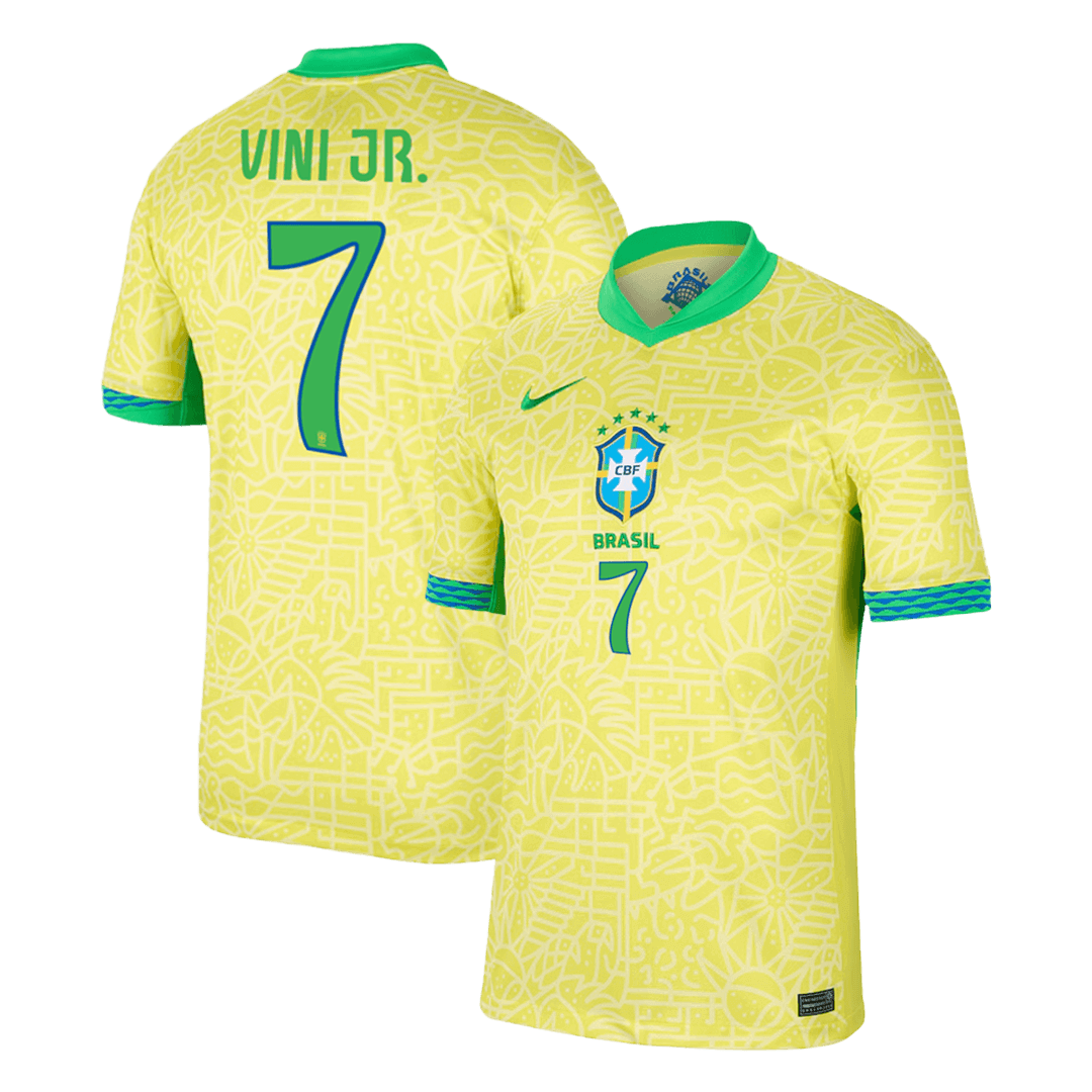 Kits de fútbol VINI JR. #7 Brasil Camiseta de fútbol local Copa América 2024 