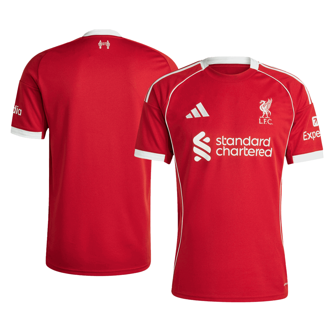Maillot de football domicile Liverpool 2025/26 rouge