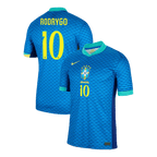 Kits de fútbol RODRYGO #10 Brasil Camiseta de fútbol de visitante Copa América 2024 