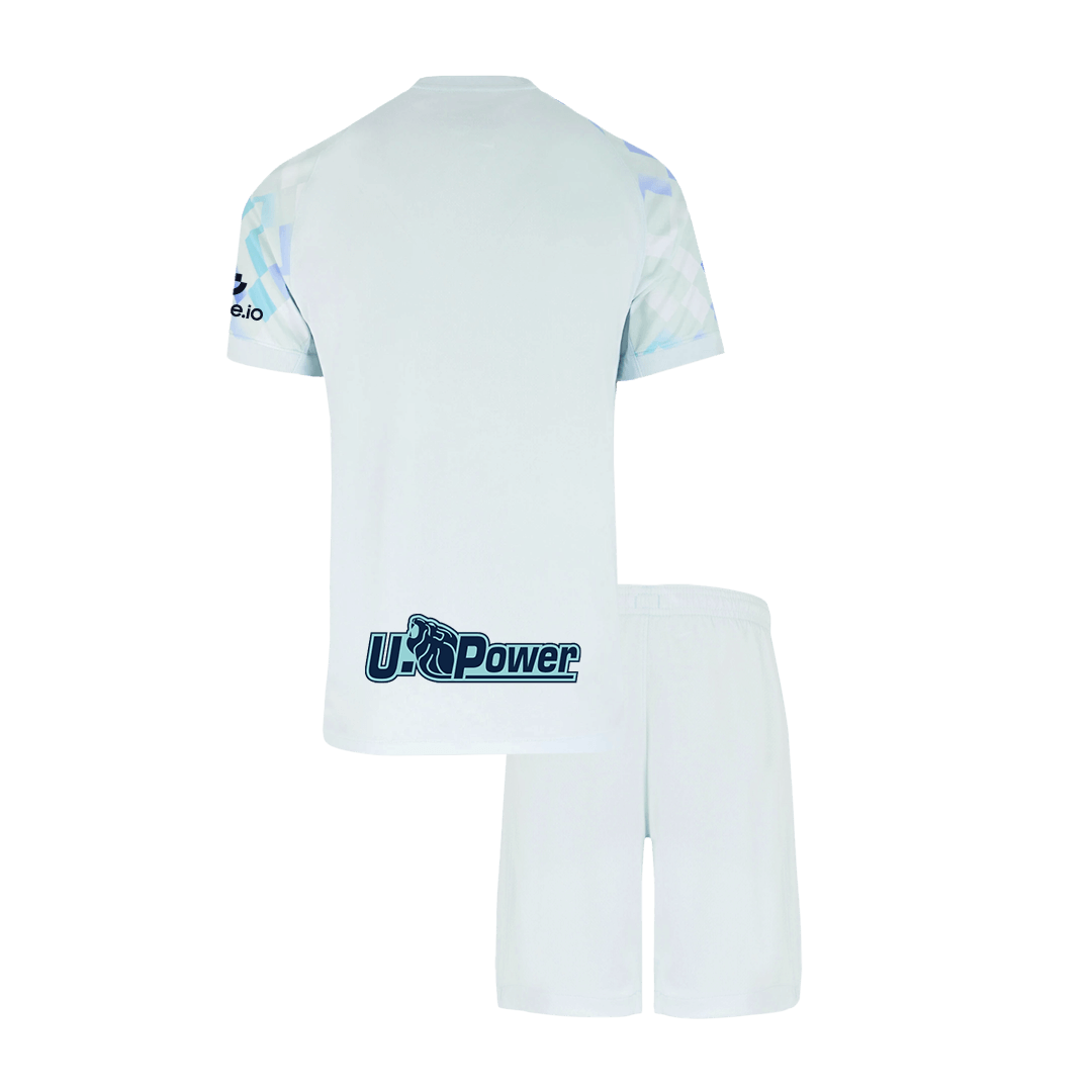 Maillot de football extérieur Inter Milan pour enfant (maillot + short) 2025/26 Blanc