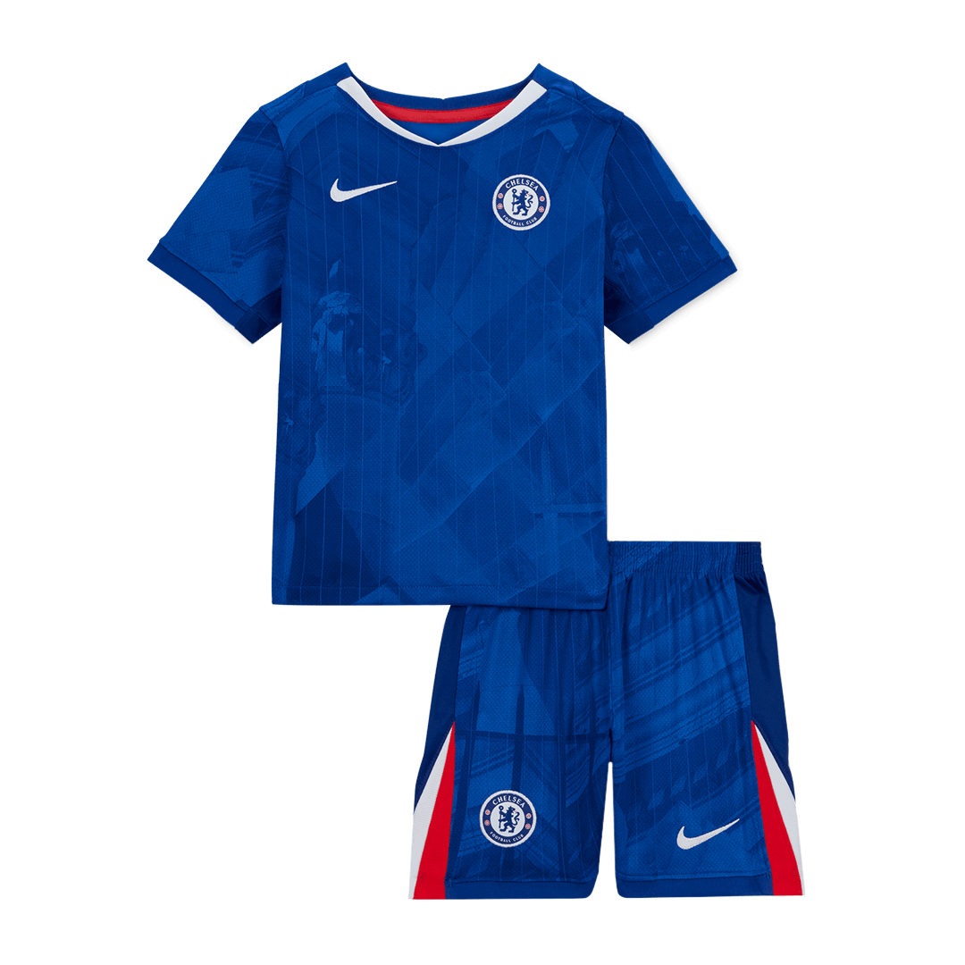 Maillot de football Chelsea domicile pour enfant (maillot + short) 2025/26 Bleu