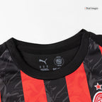 Maillot de football domicile AC Milan pour enfant (maillot, short, chaussettes) 2025/26 rouge et noir
