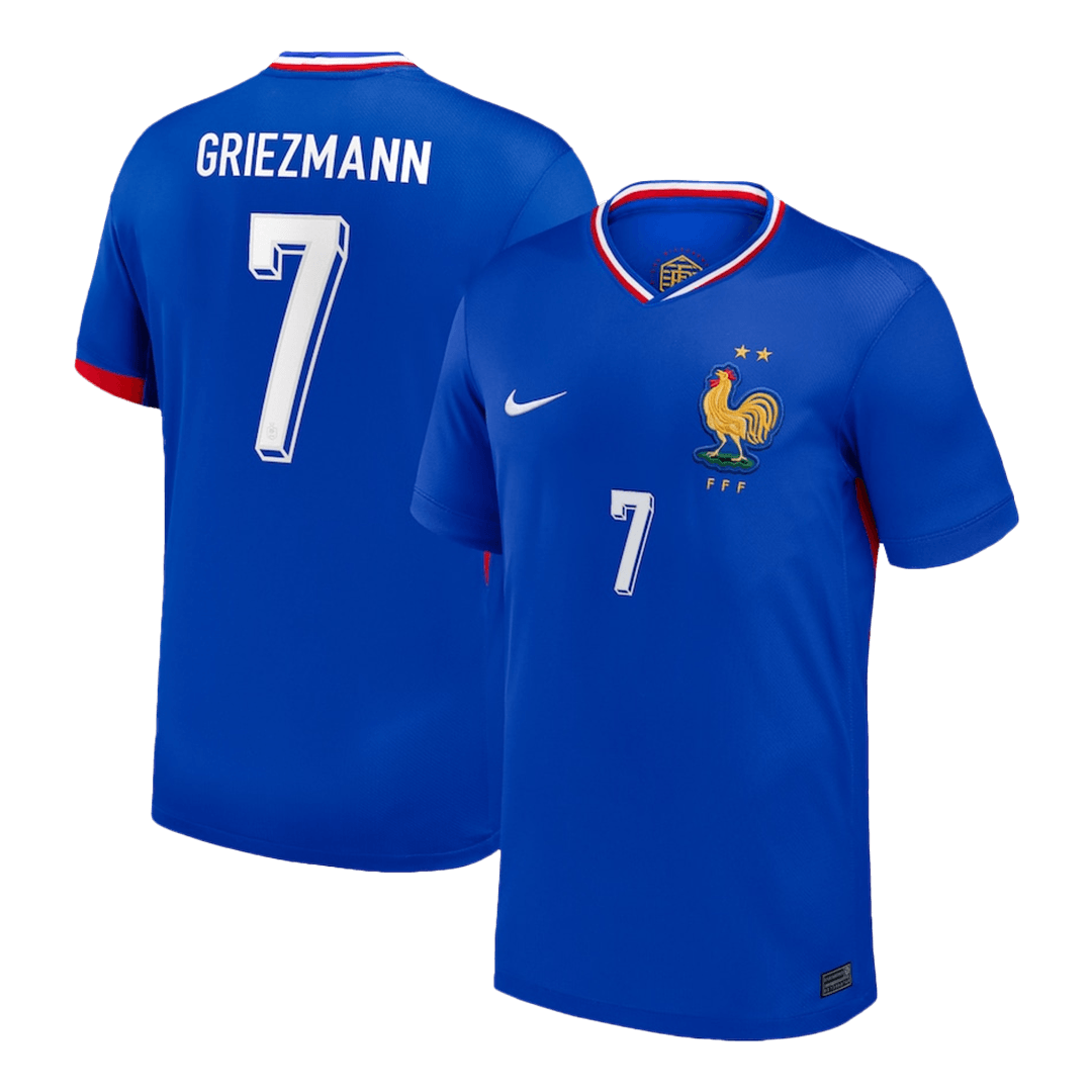 Maillot de foot domicile France GRIEZMANN #7 Euro 2024 