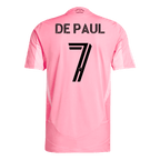 Soccer Kits Authentic DE PAUL #7 Inter Miami CF Home Soccer Jersey 2025 Pink