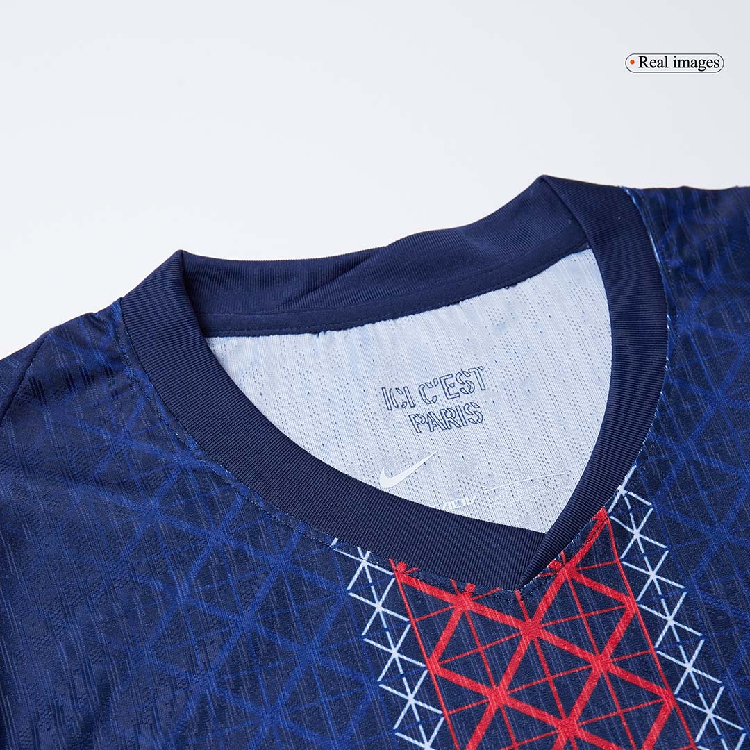 Soccer Kits Authentic D.DOUÉ #14 PSG Home Soccer Jersey 2025/26 Navy