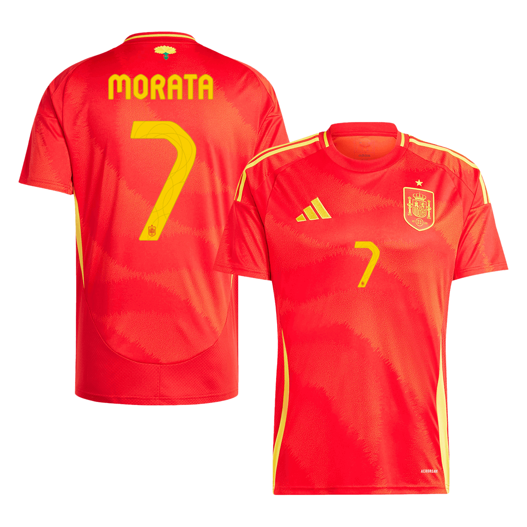 Maillot de football MORATA #7 Espagne Domicile Euro 2024