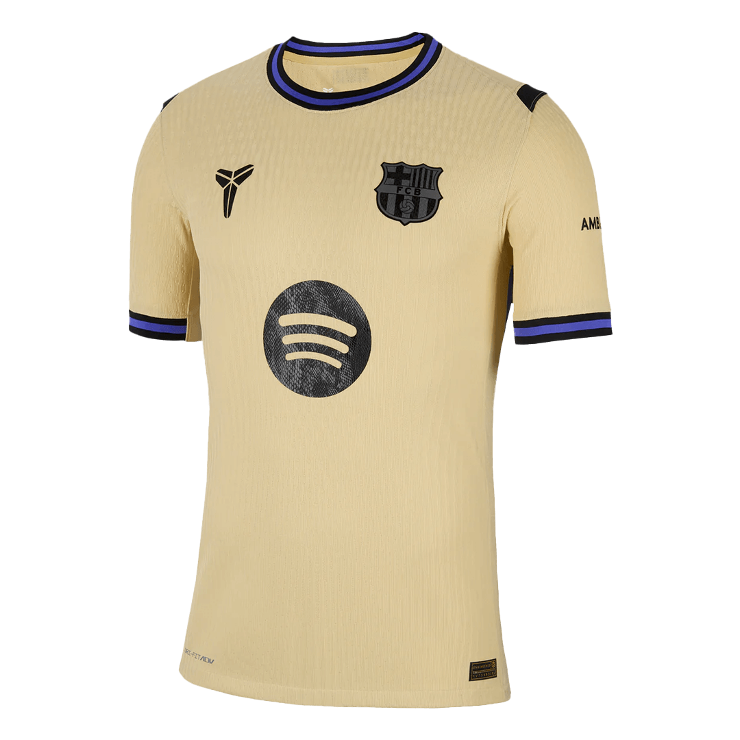 Soccer Kits Authentic PEDRI #8 Barcelona Away Soccer Jersey 2025/26 Yellow - UCL