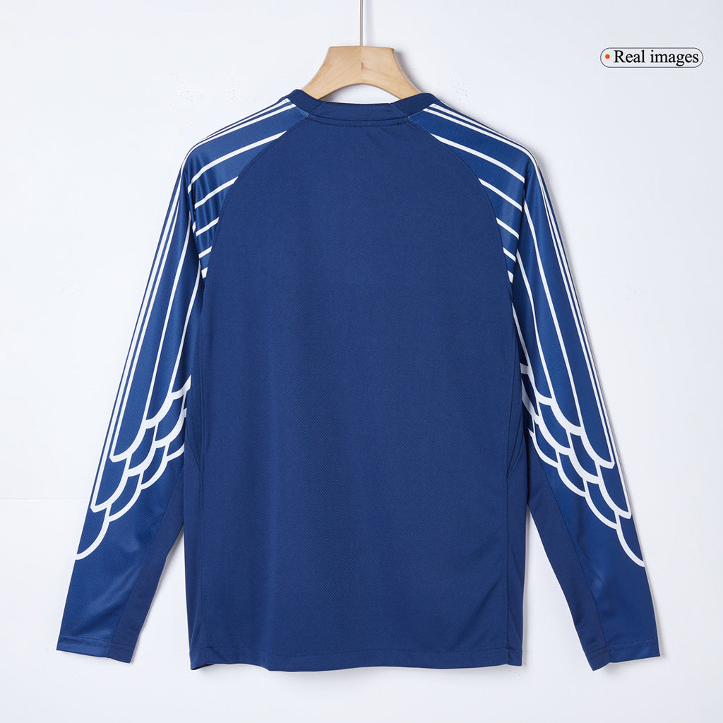 Camiseta de fútbol de manga larga de visitante del PSG 2024/25 azul marino