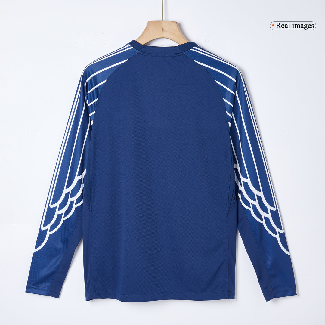 Camiseta de fútbol de manga larga de visitante del PSG 2024/25 azul marino