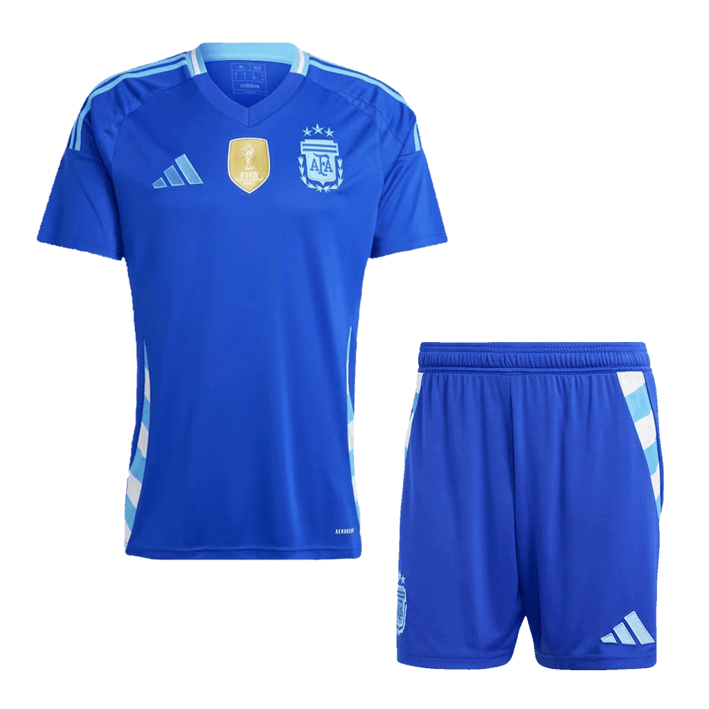 Maillot de football extérieur Argentine pour homme (maillot + short) 2024 
