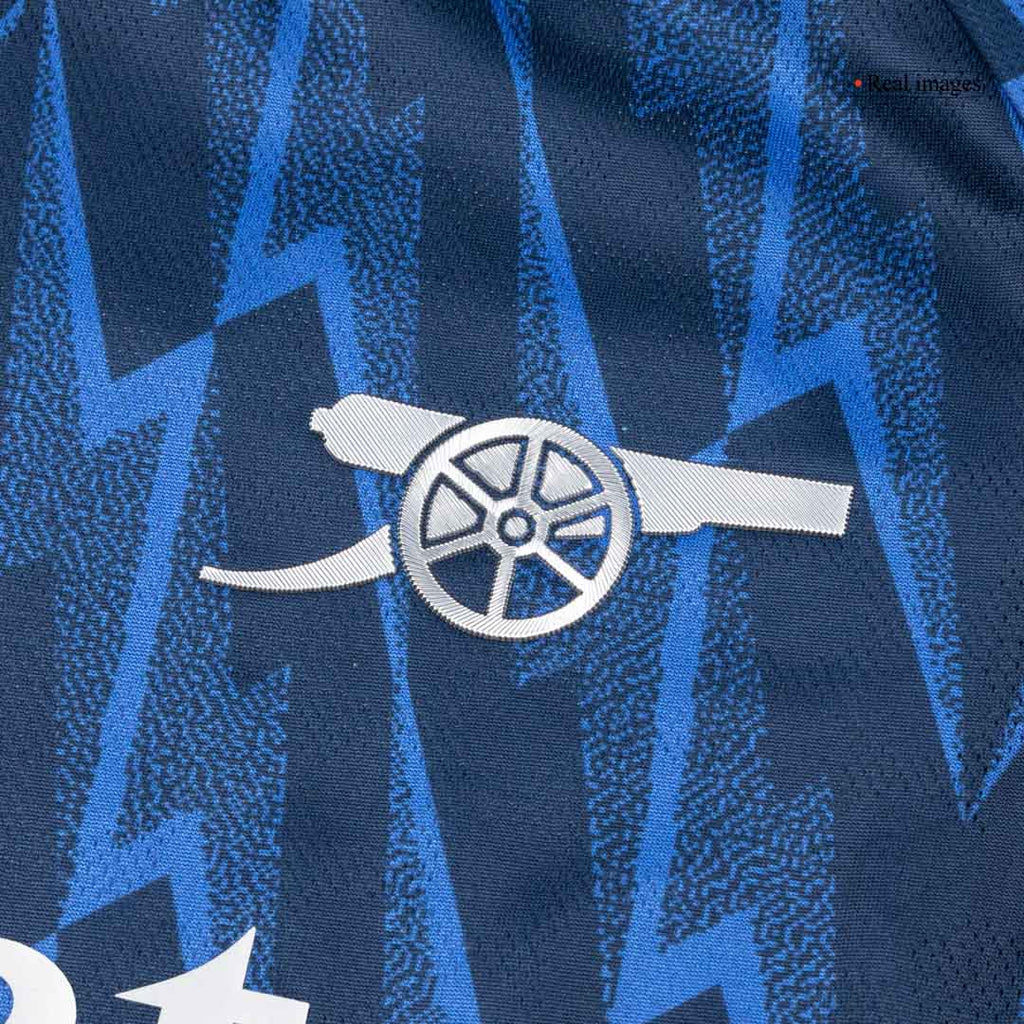 Maillot de football extérieur authentique Arsenal RICE #41 2025/26 Bleu