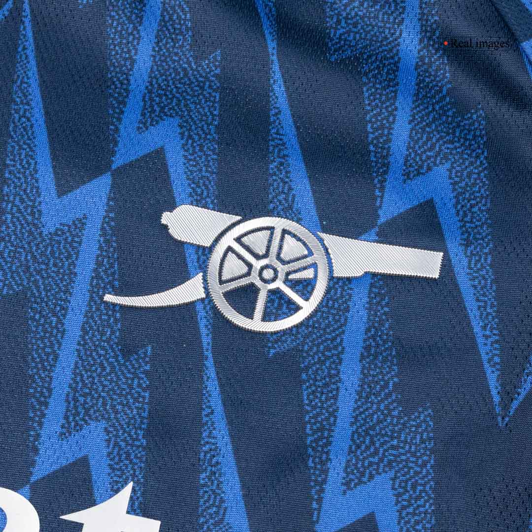 Maillot de football extérieur authentique Arsenal RICE #41 2025/26 Bleu