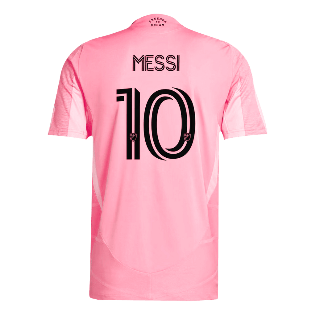 Maillot de football Messi #10 authentique Inter Miami CF Domicile 2025 Rose