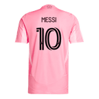 Maillot de football Messi #10 authentique Inter Miami CF Domicile 2025 Rose