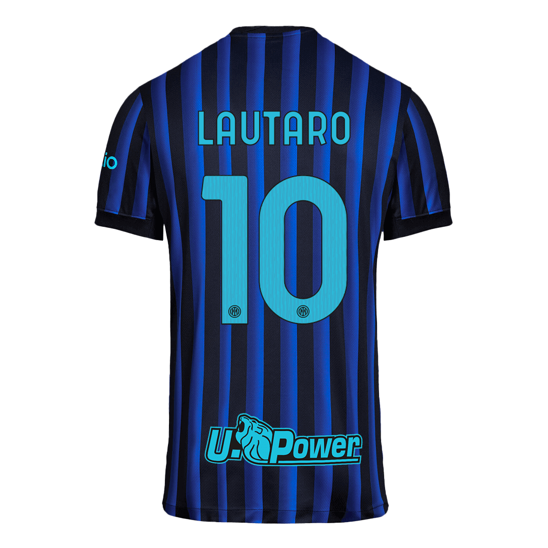 Maillot de football LAUTARO #10 Inter Milan Domicile 2025/26 Bleu et Noir