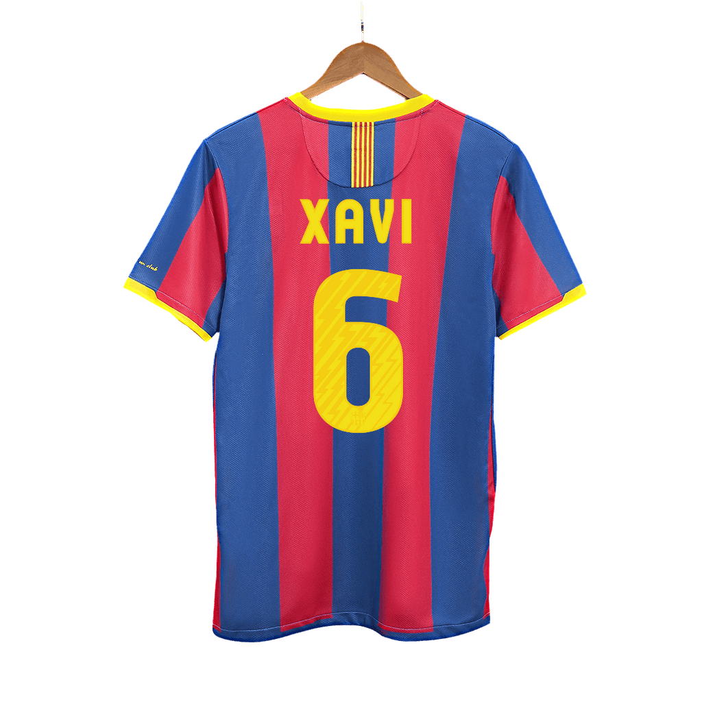 Camiseta de fútbol retro XAVI #6 2010/11 del Barcelona
