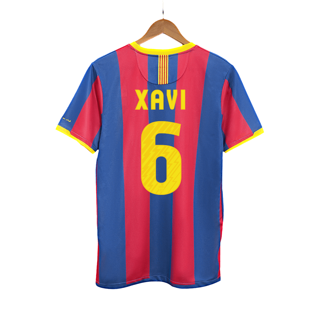Camiseta de fútbol retro XAVI #6 2010/11 del Barcelona