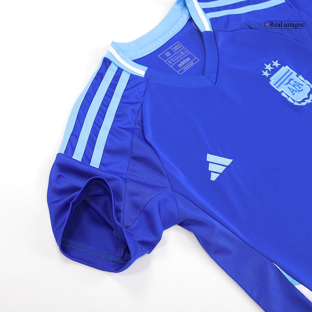Maillot de football extérieur Argentine pour enfant (maillot, short, chaussettes) 2024