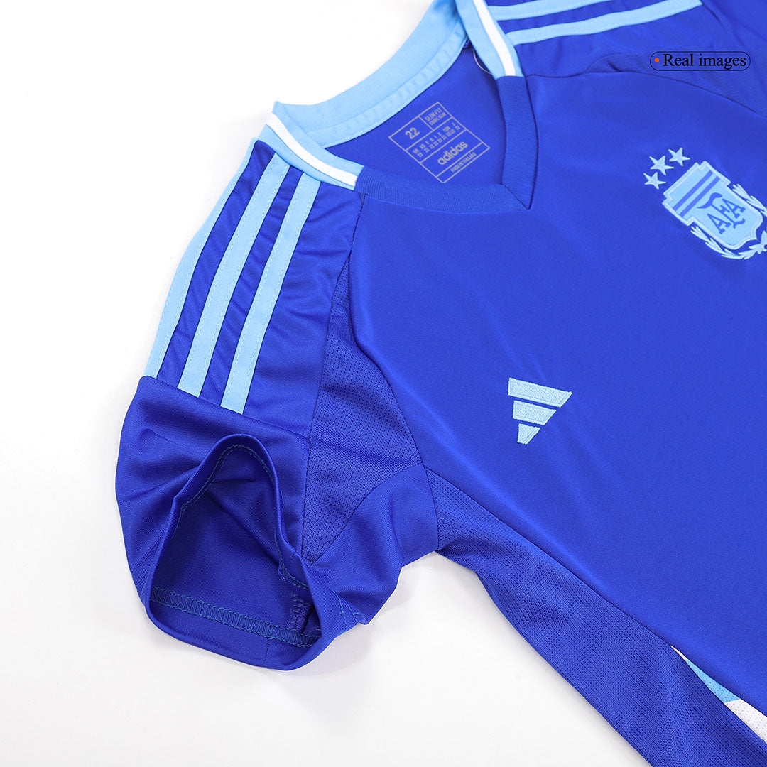 Maillot de football extérieur Argentine pour enfant (maillot, short, chaussettes) Copa America 2024