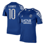 Maillot de football O. DEMBÉLÉ #10 PSG Extérieur 2024/25 Bleu marine - UCL