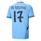 Maillot de football DE BRUYNE #17 Manchester City Domicile 2024/25 - UCL