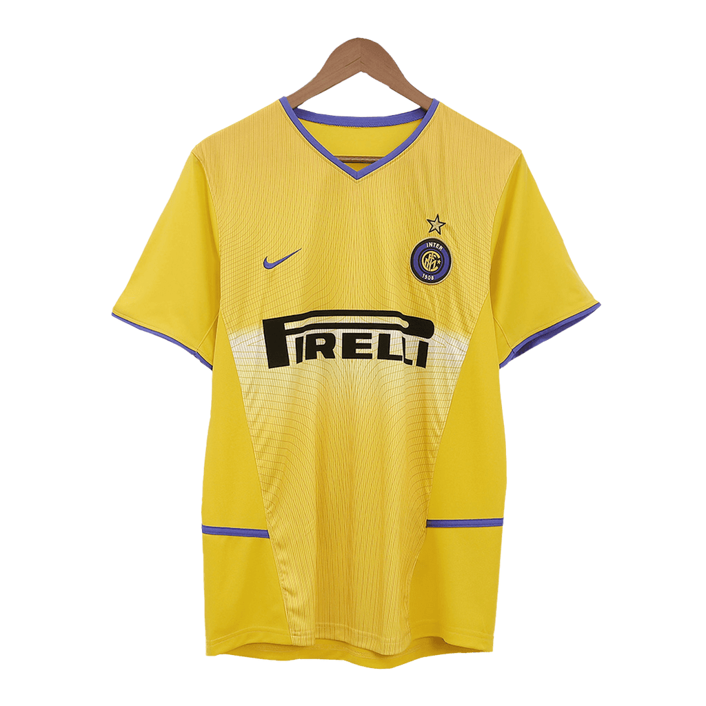 Camiseta de fútbol retro de visitante del Inter de Milán 2002/03