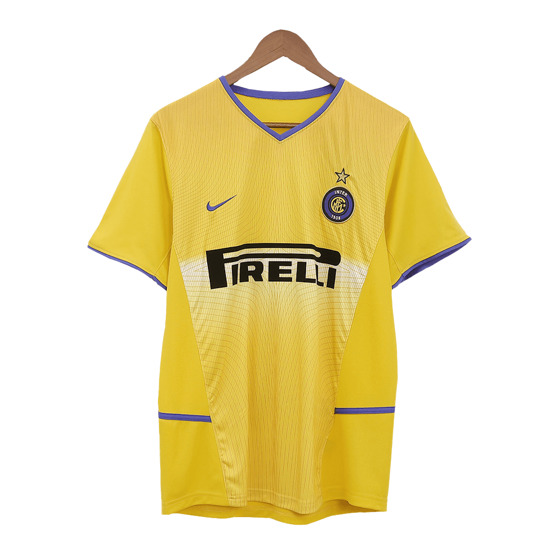 Camiseta de fútbol retro de visitante del Inter de Milán 2002/03