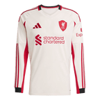 Soccer Kits 25/26 Livepool Away Long Sleeve Jesey White