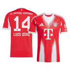 Maillot de football Luis Diaz #14 Bayern Munich Domicile 2025/26 Rouge