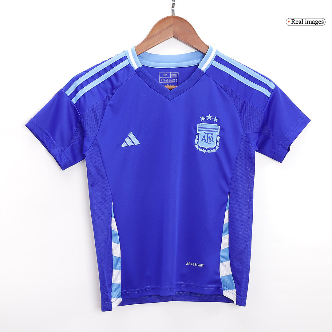 Maillot de football extérieur Argentine pour enfant (maillot + short) Copa America 2024