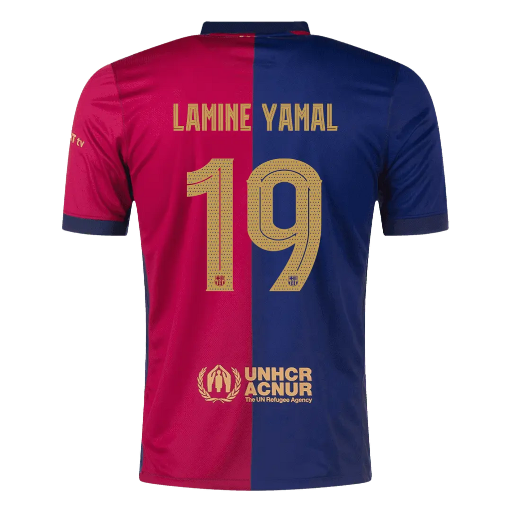 Camiseta de fútbol LAMINE YAMAL #19 del Barcelona 2024/25 - UCL