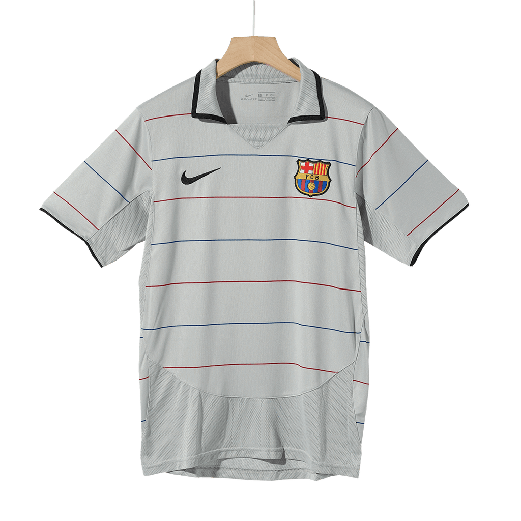 Camiseta de fútbol retro de visitante del Barcelona 2003/04
