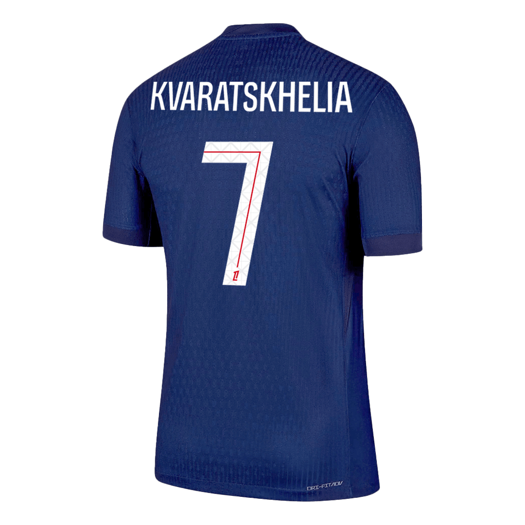 Soccer Kits Authentic KVARATSKHELIA #7 PSG Home Soccer Jersey 2025/26 Navy