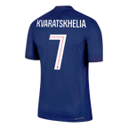 Soccer Kits Authentic KVARATSKHELIA #7 PSG Home Soccer Jersey 2025/26 Navy