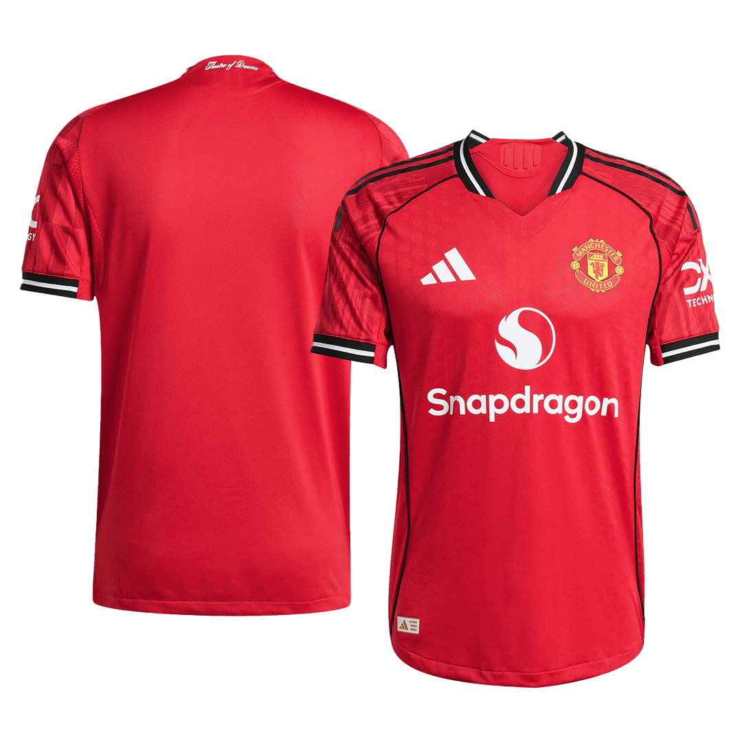 Soccer Kits Authentic Manchester United Home Soccer Jersey 2025/26 Red