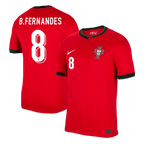 Soccer Kits B.FERNANDES #8 Portugal Home Soccer Jersey Euro 2024
